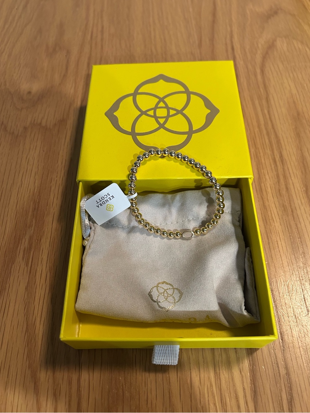 Kendra Scott Mini Elaina Gold Stretch
Bracelet - Iridescent Drusy NIB